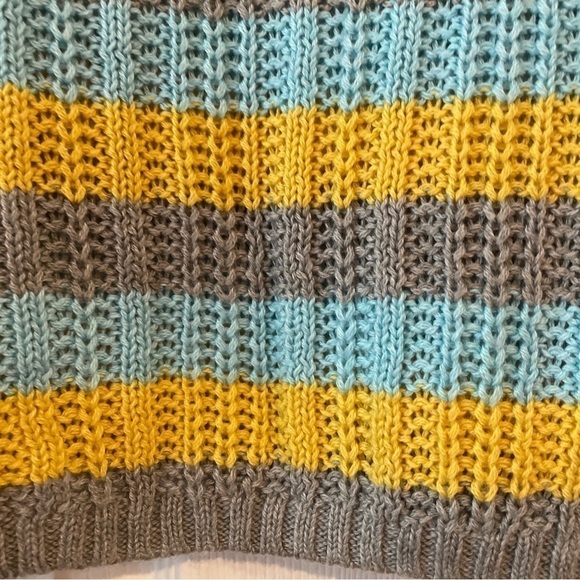 Prince & Fox Striped Crop Sweater Junior Extra Large NWT - Picture 6 of 16